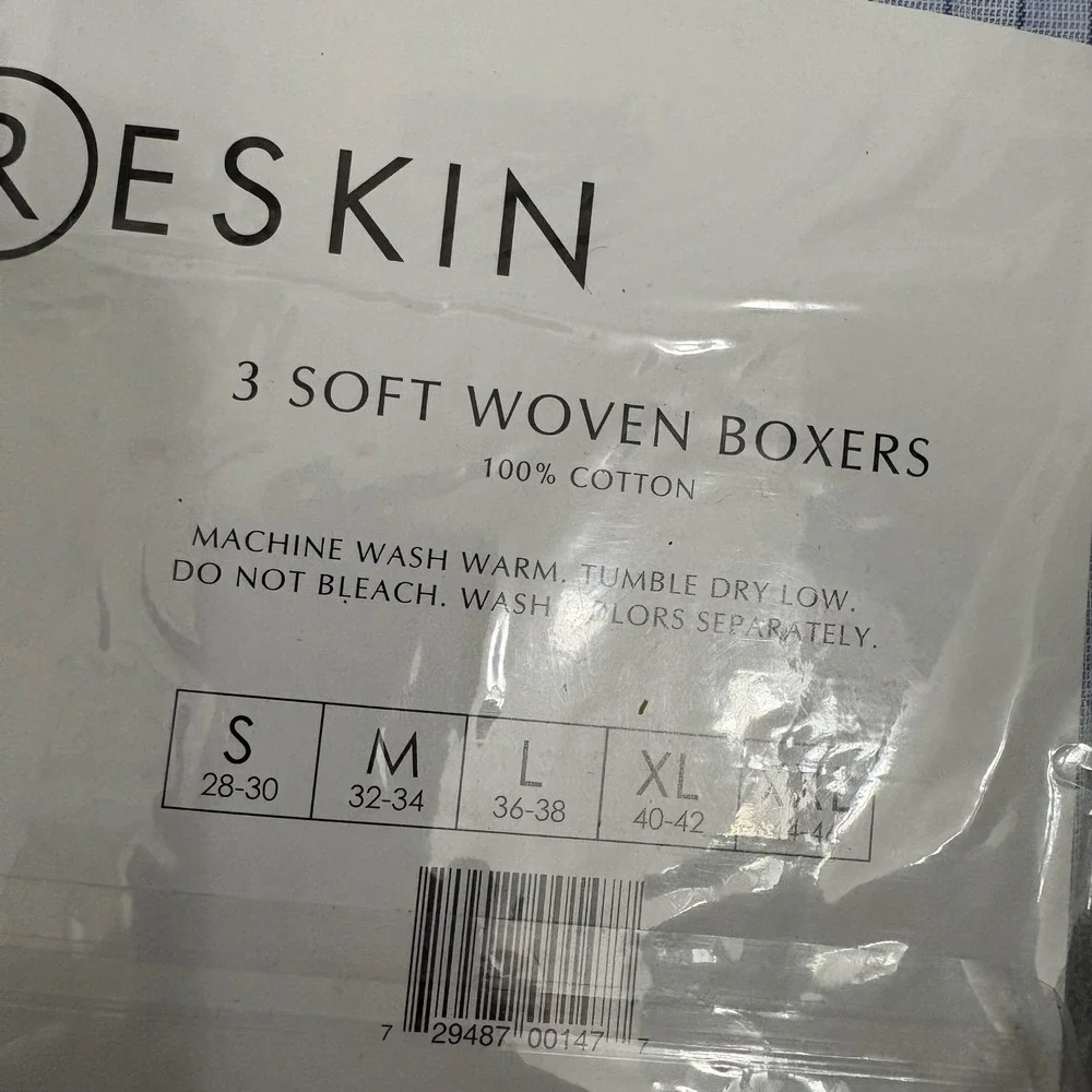 Ron Chereskin Mens 3 Pack Soft Woven Cotton Boxers Blue White XXL‎ 8003PL